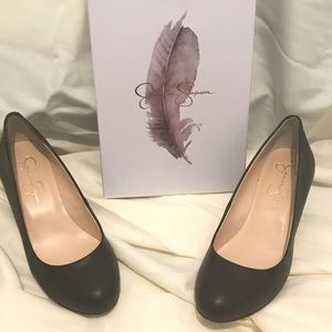 Black like new women wedges. Worn twice. Size 8.